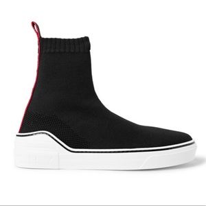 GIVENCHY GrosgrainTrimmed StretchKnit High sneaker